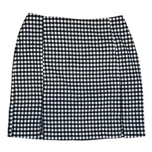 Love On A Hanger Women's Checkered Mini Skirt Black/White Size 5
